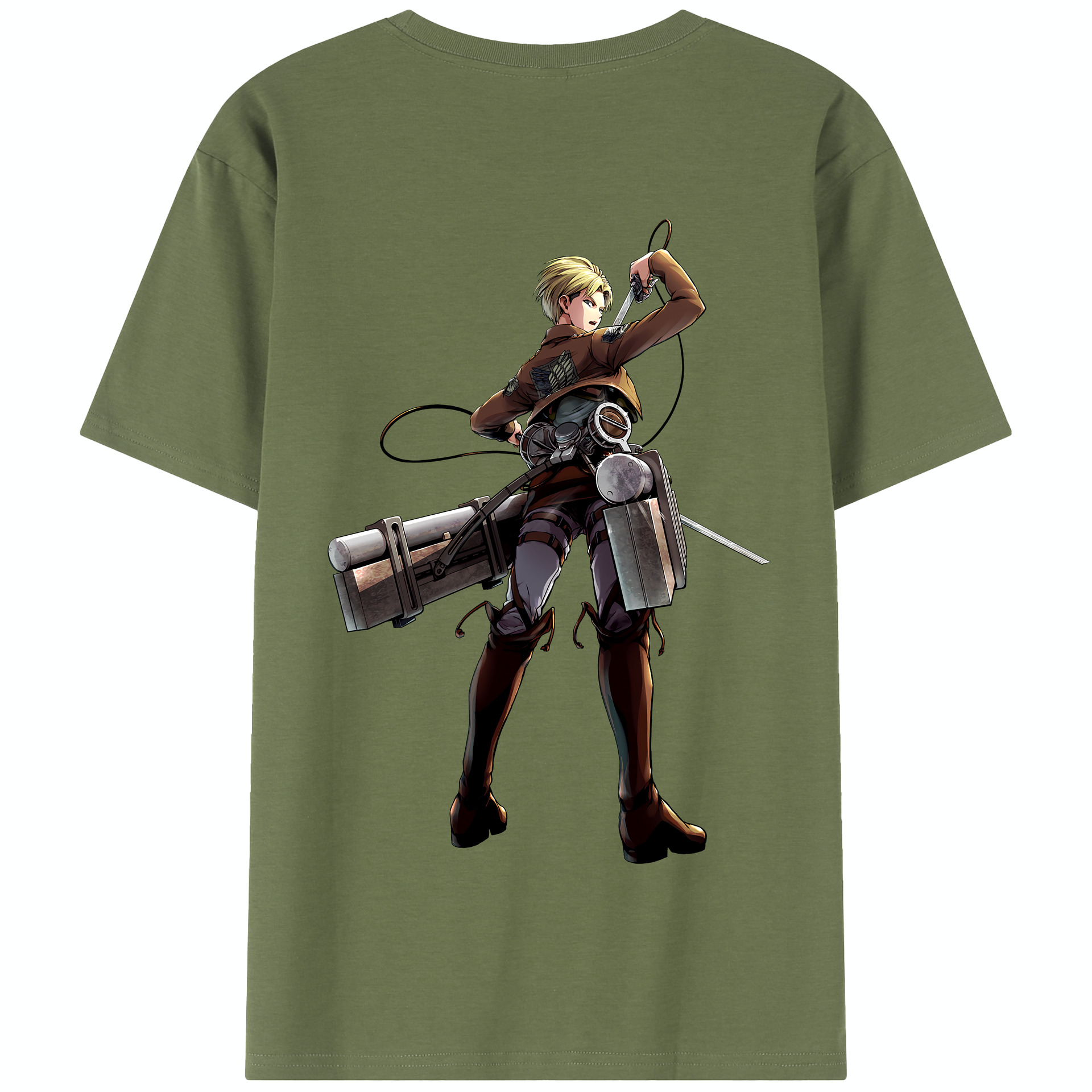 （画像用） 進撃の巨人 Attack on Titan 綿100％半袖Tシャツ（背面プリント）